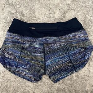 Lululemon speed up shorts size 2, 2.5”